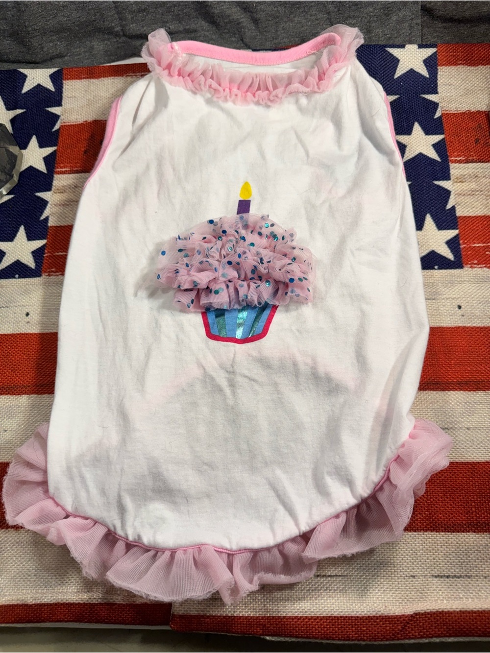 Pink Ruffled Cupcake Dog Dress - Brand Unspecified